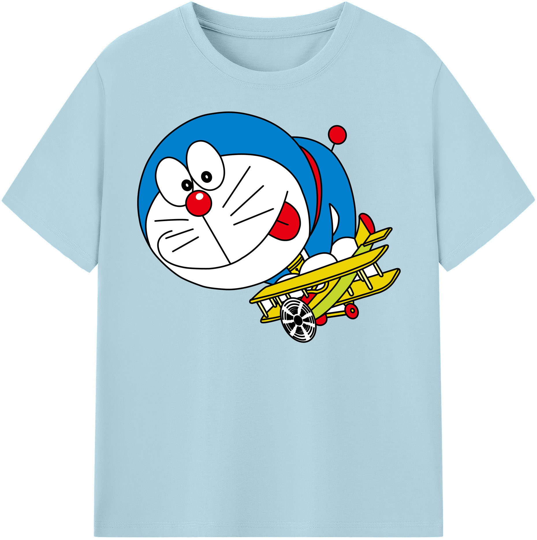 （画像用） ドラえもん Doraemon 綿100％半袖Tシャツ（フロントプリント）